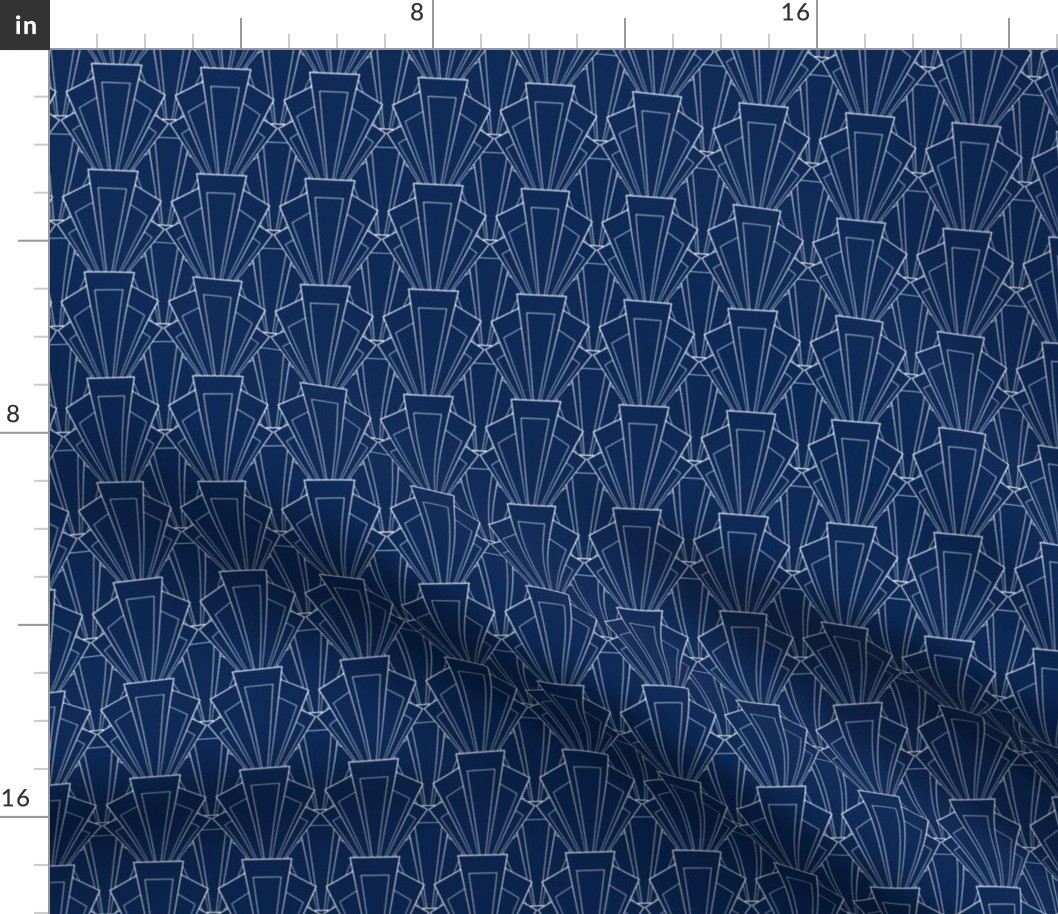 Navy and White Deco - Small