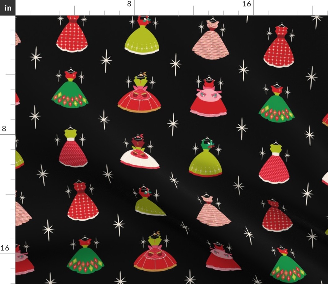 Christmas Dresses- Fussy Cut