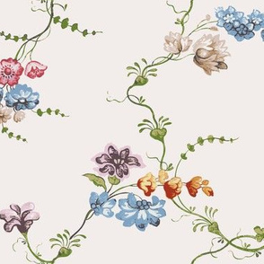 18th Century Flower Floral Print 1742
