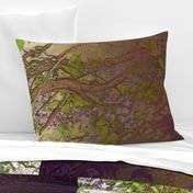 Wisteria Warbler Border Print