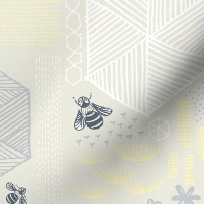 Geometric Bees by Friztin