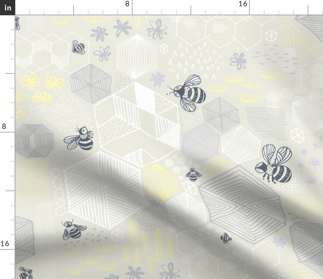 Geometric Bees by Friztin