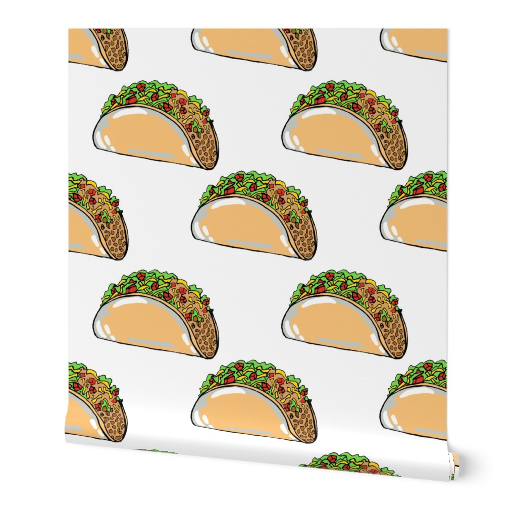 Tacos on White