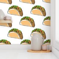 Tacos on White