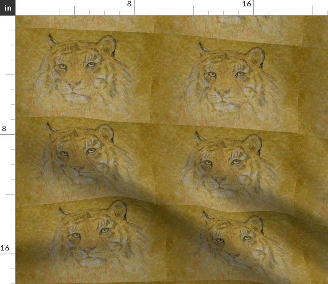 Tiger, Vivid (Sized for Linen)
