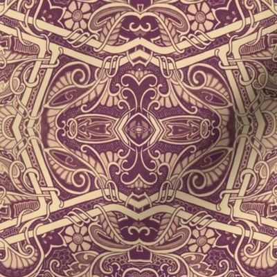 Chocolate Paisley Geometry