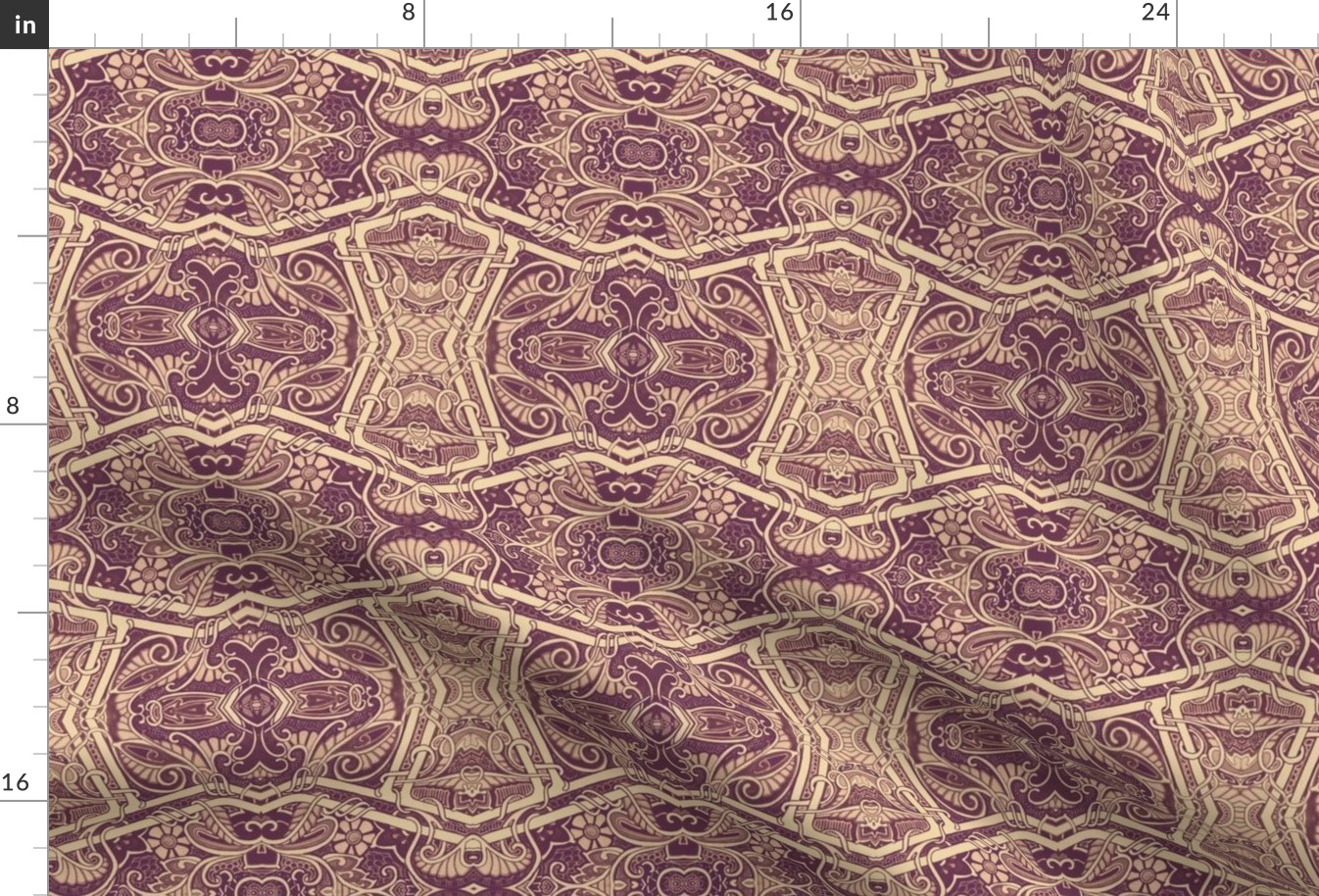 Chocolate Paisley Geometry