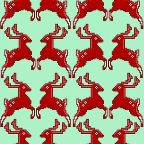 Pixel Deer Green