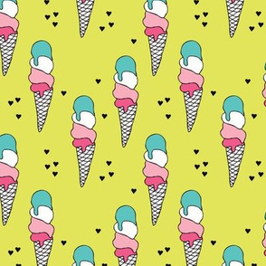 Popsicle ice cream cone candy land summer illustration ice-cream print for girls