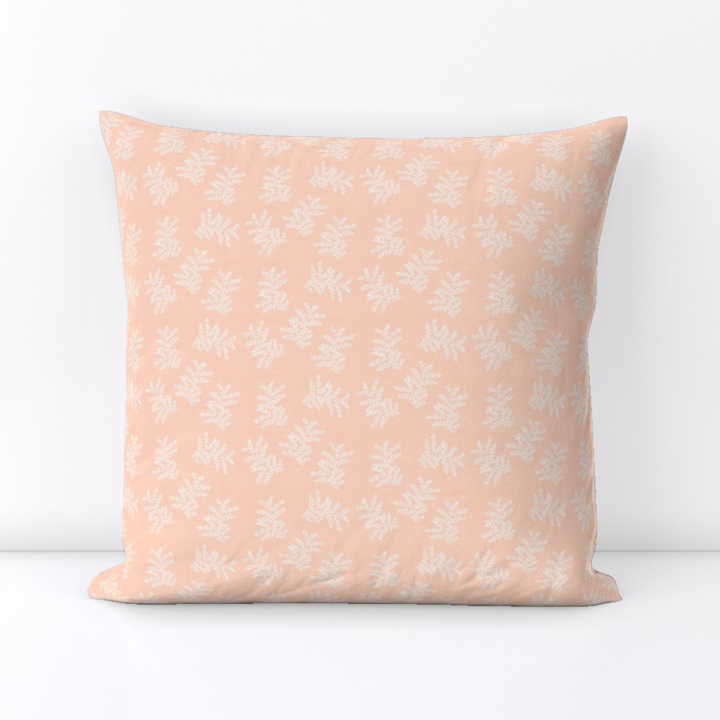 Delicate Fern II in Peach