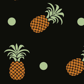 Pineapples and polka dots