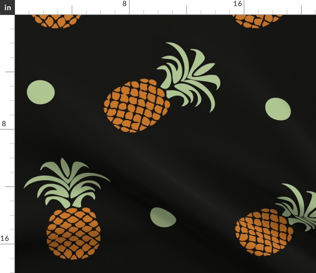 Pineapples and polka dots