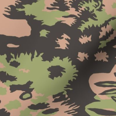 Palm Leaf Camo Spring Colors