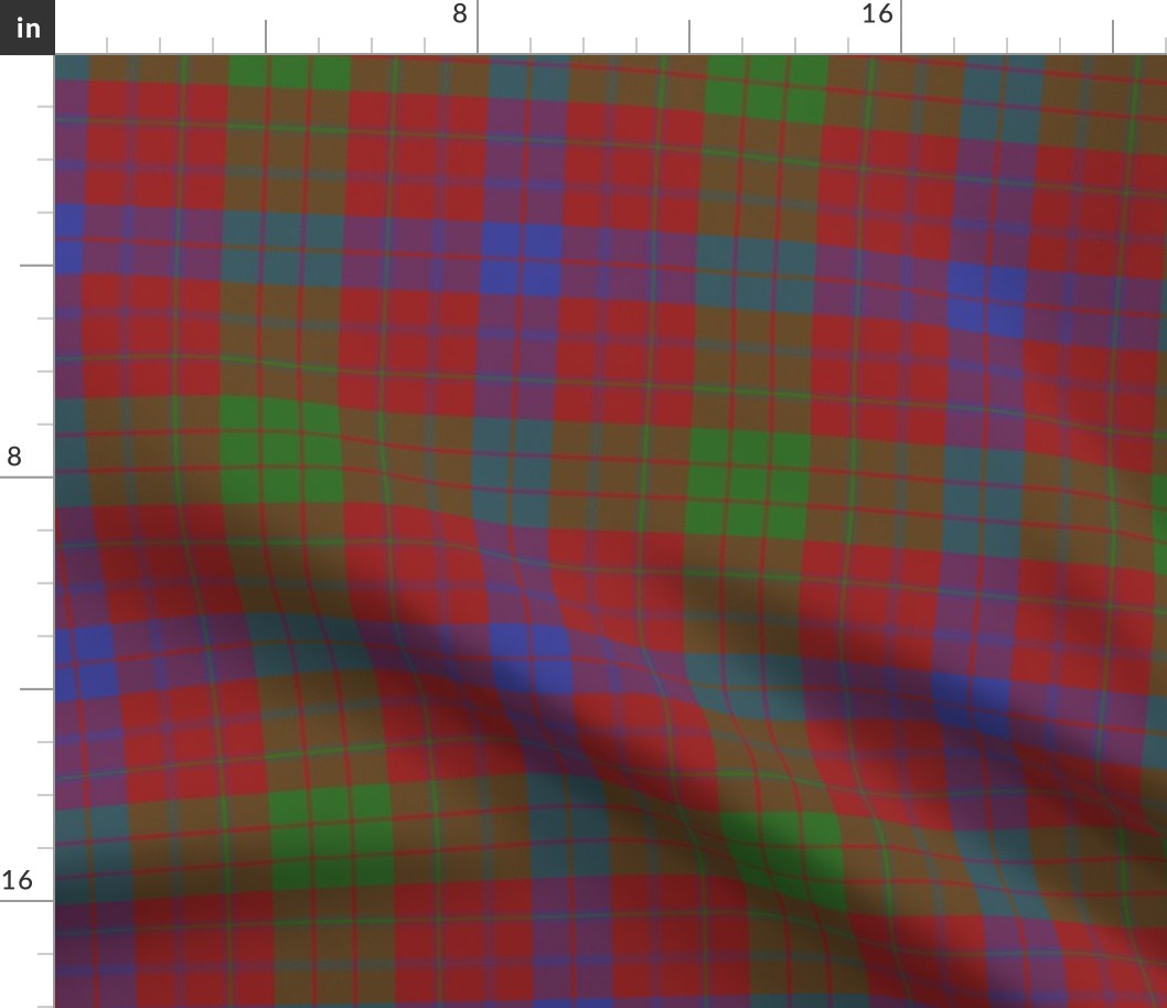 Ross clan tartan, 8" modern colors