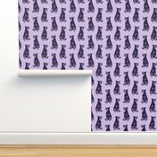 Sitting Australian cattle dog - purple