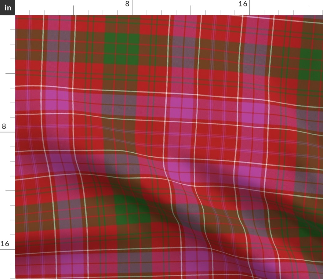 Ross clan tartan variant, 8" modern colors