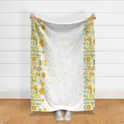 Flowers for Mom Border Print - Yellow