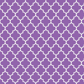 quatrefoil MED amethyst purple