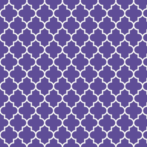 quatrefoil MED purple