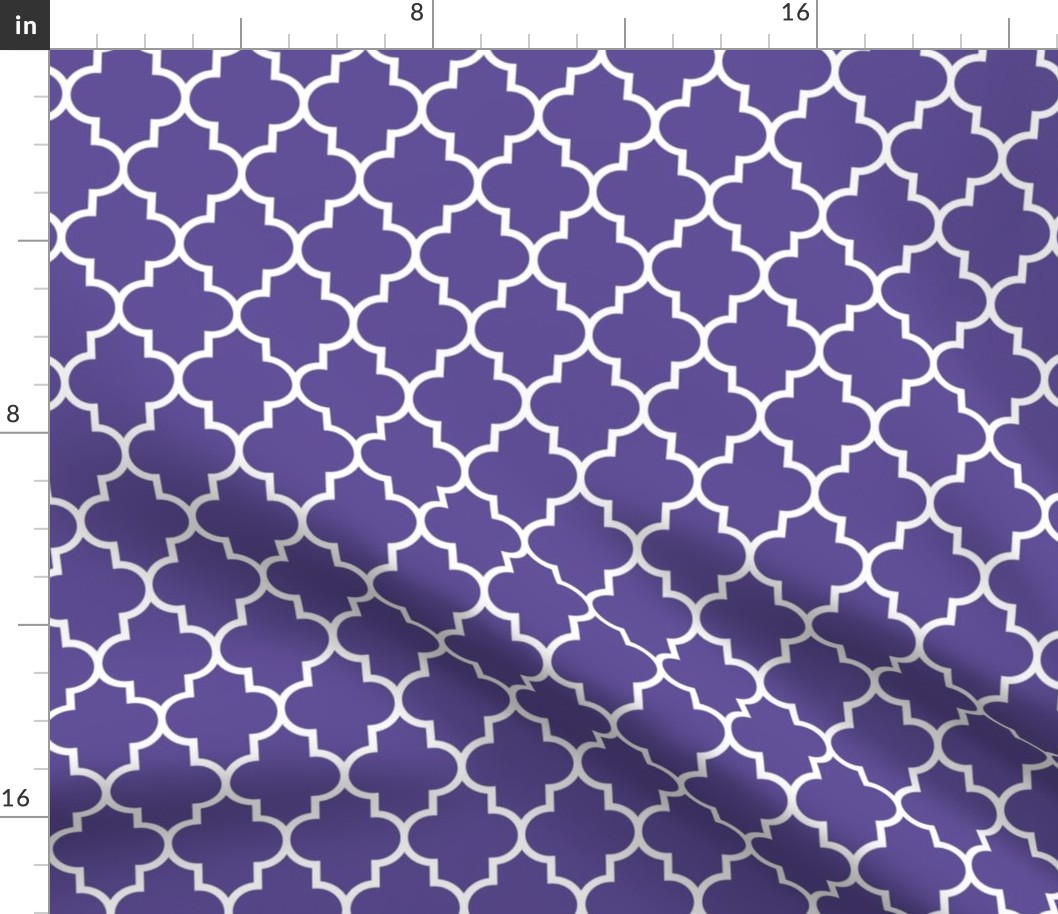 quatrefoil MED purple