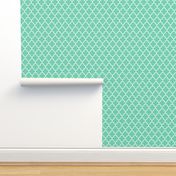 quatrefoil MED sea foam green