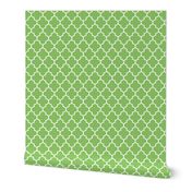 quatrefoil MED apple green