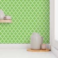 quatrefoil MED apple green