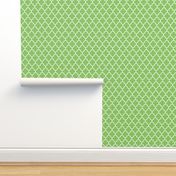 quatrefoil MED apple green