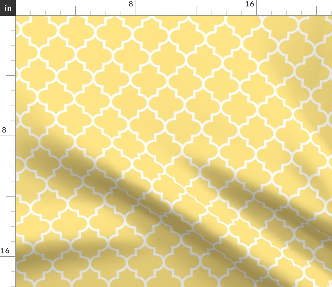 quatrefoil MED sunshine yellow