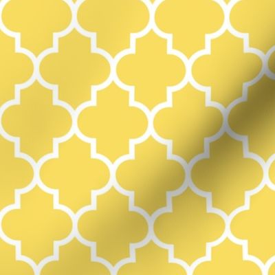 quatrefoil MED butter yellow