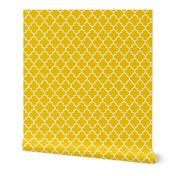 quatrefoil MED mustard yellow