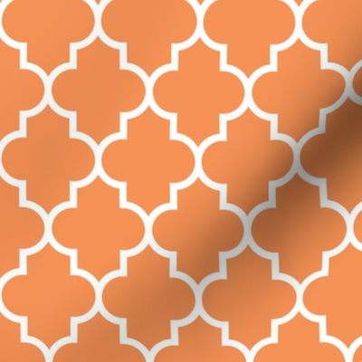 quatrefoil MED tangerine