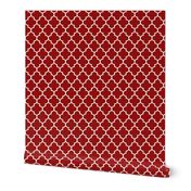 quatrefoil MED dark red