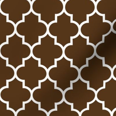 quatrefoil MED brown