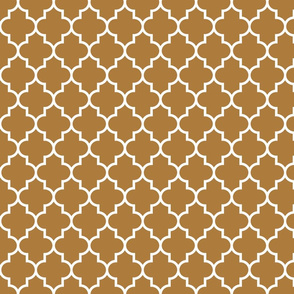 quatrefoil MED caramel