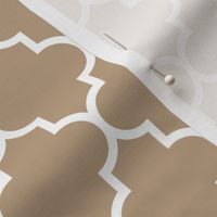 quatrefoil MED tan