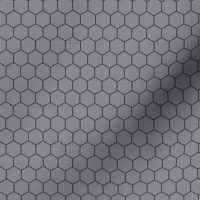 Honeycomb Dark Lines on Mid Grey