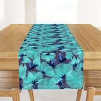 floral meadow lucid blue