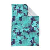 floral meadow lucid blue