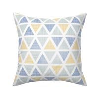 Abstract textile ikat triangles