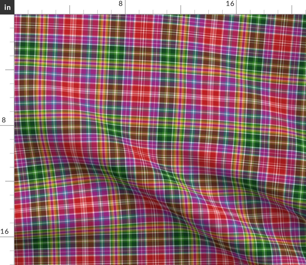 Waggrall family tartan, 9" c. 1800 from Wilson's of Bannockburn