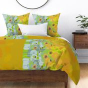 Yellow Poppies- border print