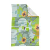 Yellow Poppies- border print