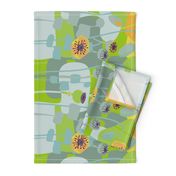 Yellow Poppies- border print