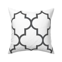 Quatrefoil  Grey