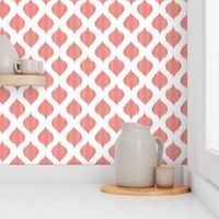 Small Scale Lela Ikat in Coral