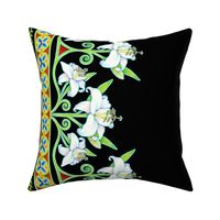 Folkloric Floral Lily Border