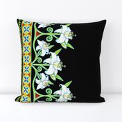 Folkloric Floral Lily Border