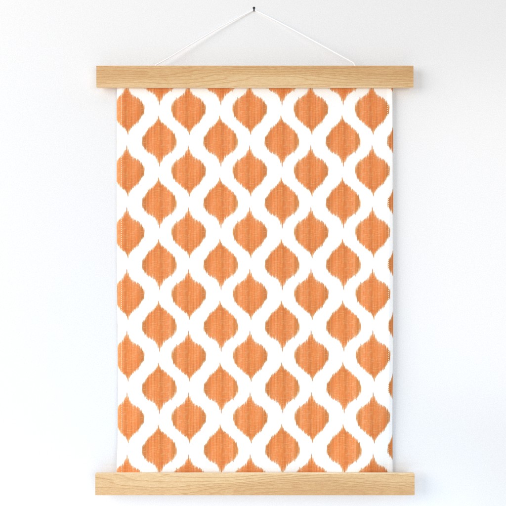 Small Scale Lela Ikat in Tangerine