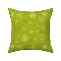 Green clover textile texture